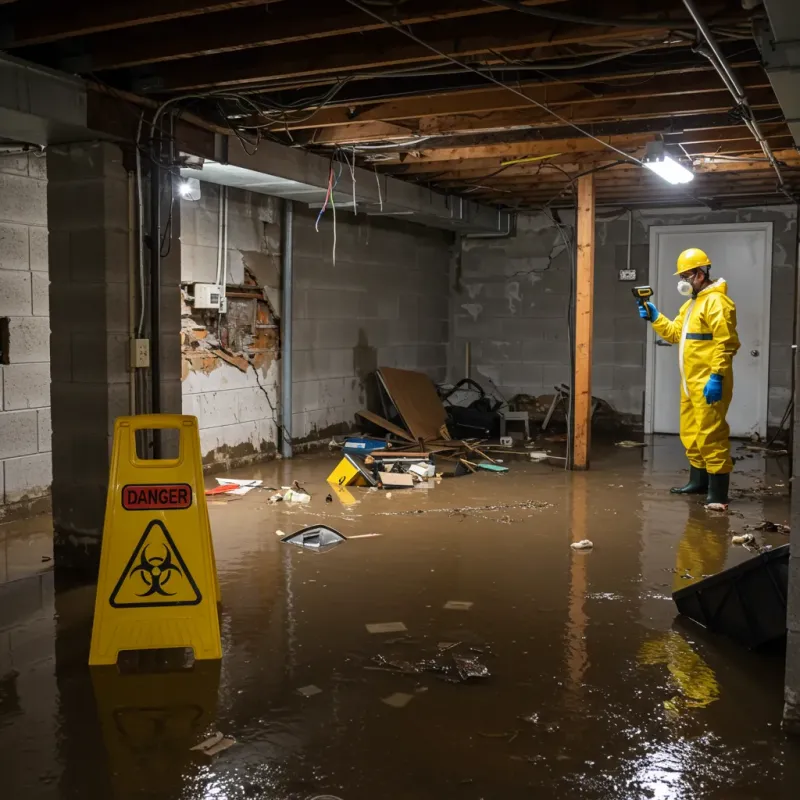 Flooded Basement Electrical Hazard in Shenandoah County, VA Property